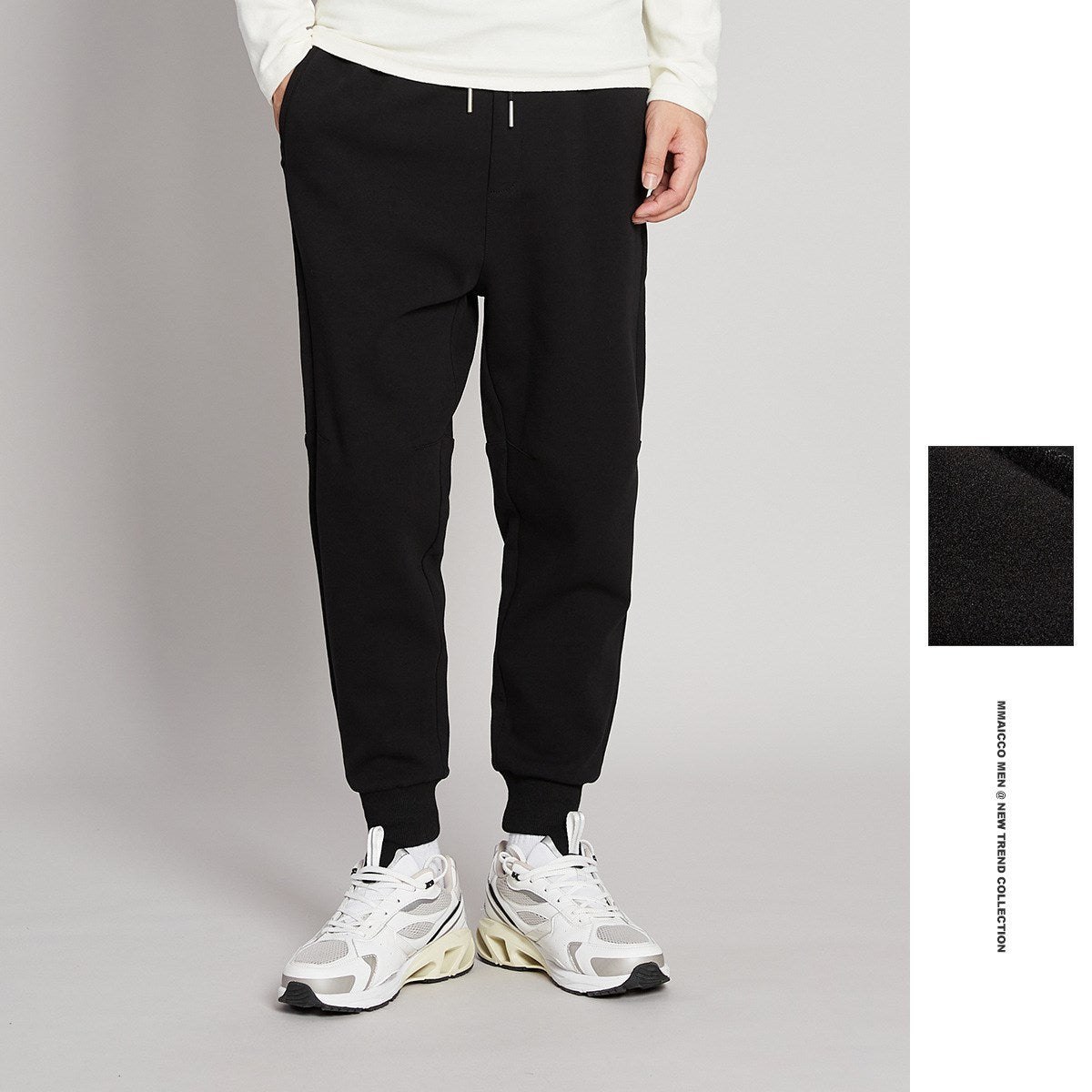 Moda Elite | Luźne spodnie ołówkowe z mieszanki bawełny
