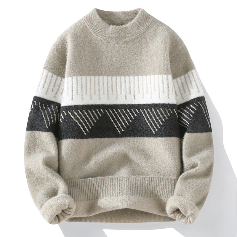 Męski sweter kaszmirowy z półgolfem