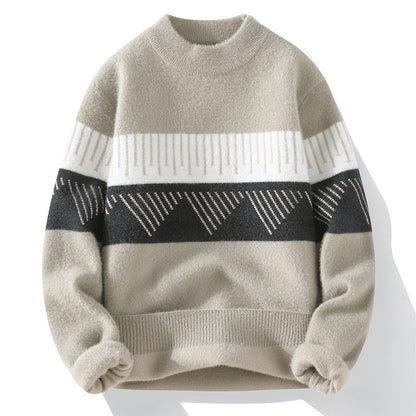 Męski sweter kaszmirowy z półgolfem