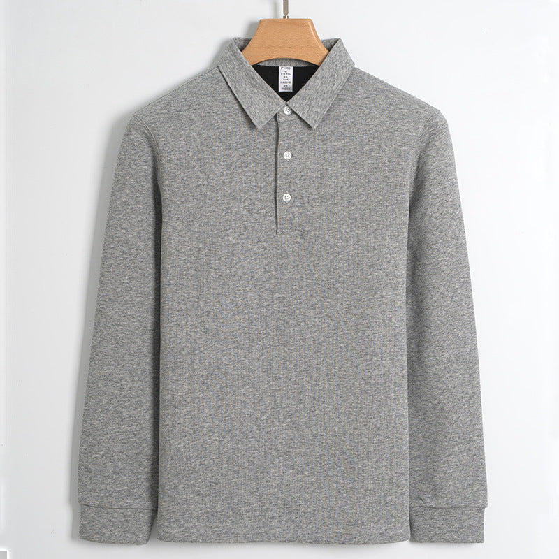 Moda Elite | Ciepła koszulka polo z podszewką