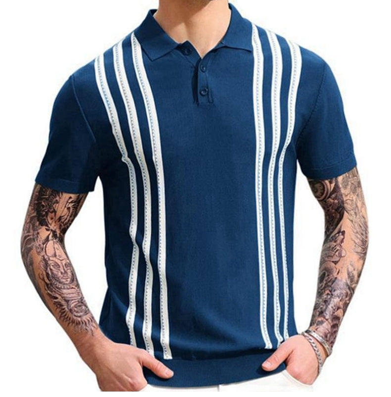 Moda Elite | Pasiasta koszulka polo na co dzień