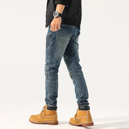 Moda Elite| Dopasowane, elastyczne jeansy miejskie
