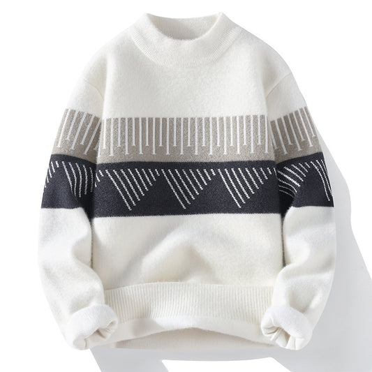 Męski sweter kaszmirowy z półgolfem