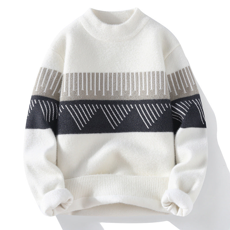 Męski sweter kaszmirowy z półgolfem