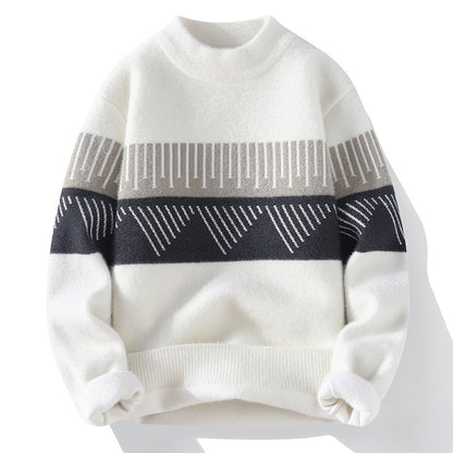 Męski sweter kaszmirowy z półgolfem