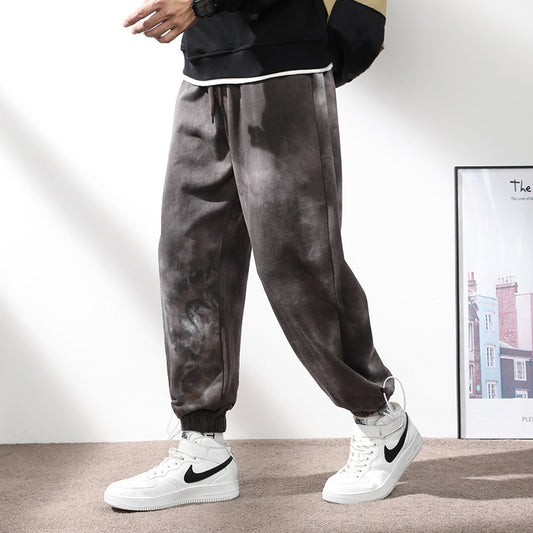 Moda Elite| Męskie spodnie dresowe ze ściągaczem