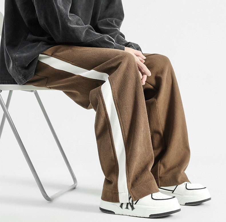 Moda Elite | Luźne i szerokie spodnie sztruksowe