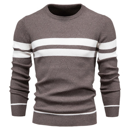 Męski sweter w paski