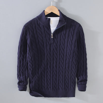 UrbanCore zimowy sweter z półzamkiem