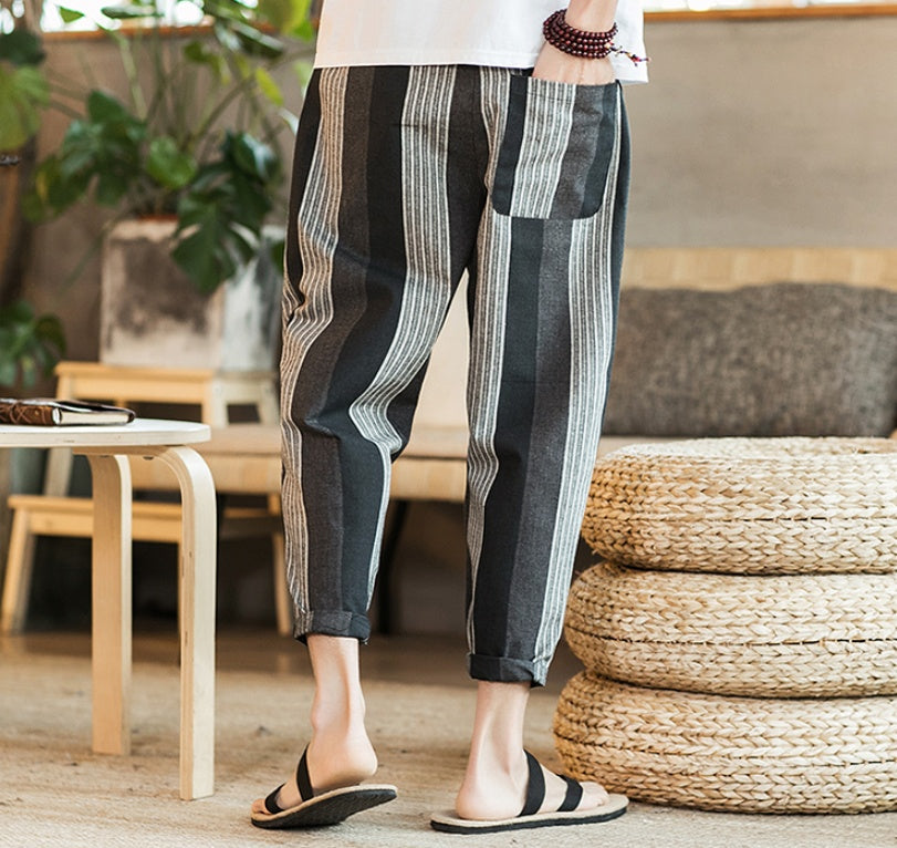 Moda Elite | Spodnie oversize z bawełny i lnu