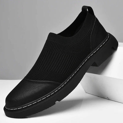 Moda Elite | Mokasyny skórzane FlexKnit