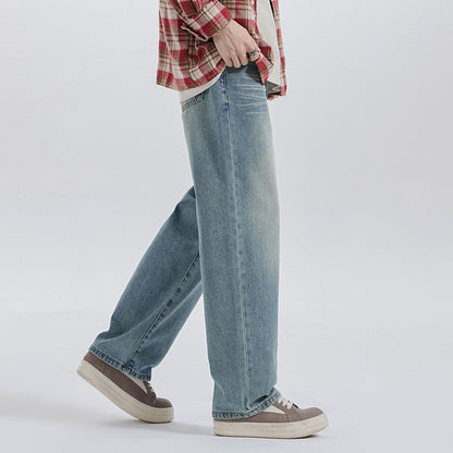 Moda Elite | Jeansy z prostymi nogawkami i wąsami