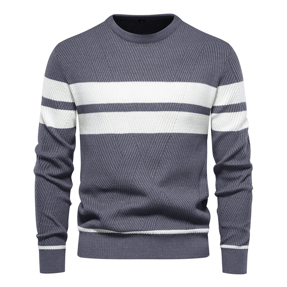 Męski sweter w paski