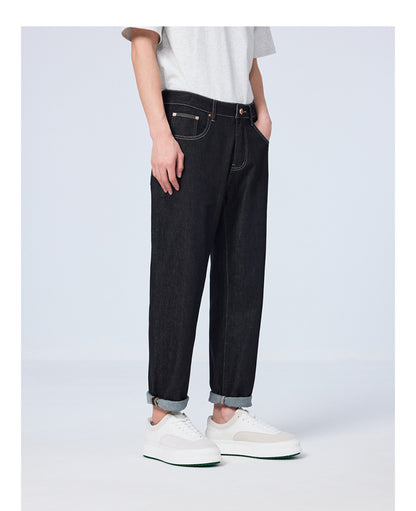 Moda Elite | Luźne, proste, skrócone jeansy