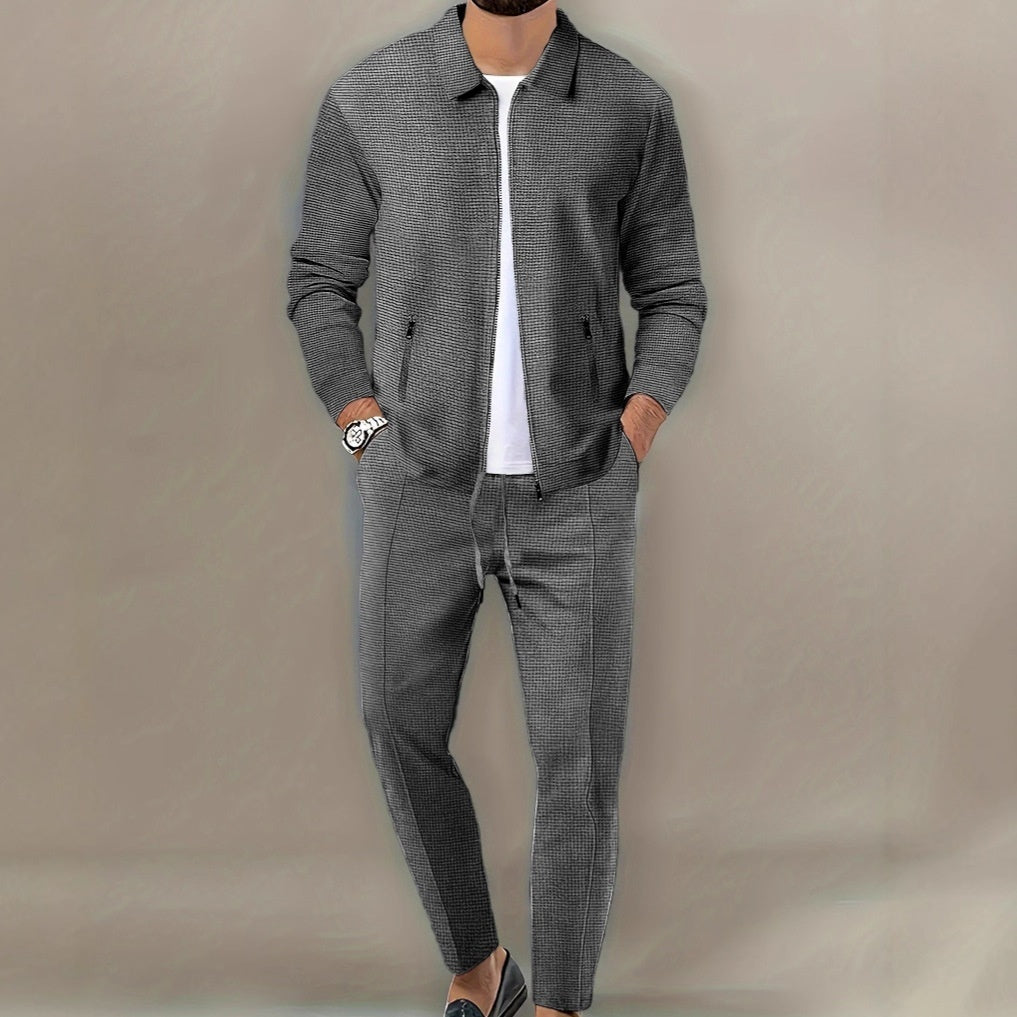 Kardigan z zamkiem błyskawicznym w kroju slim-fit