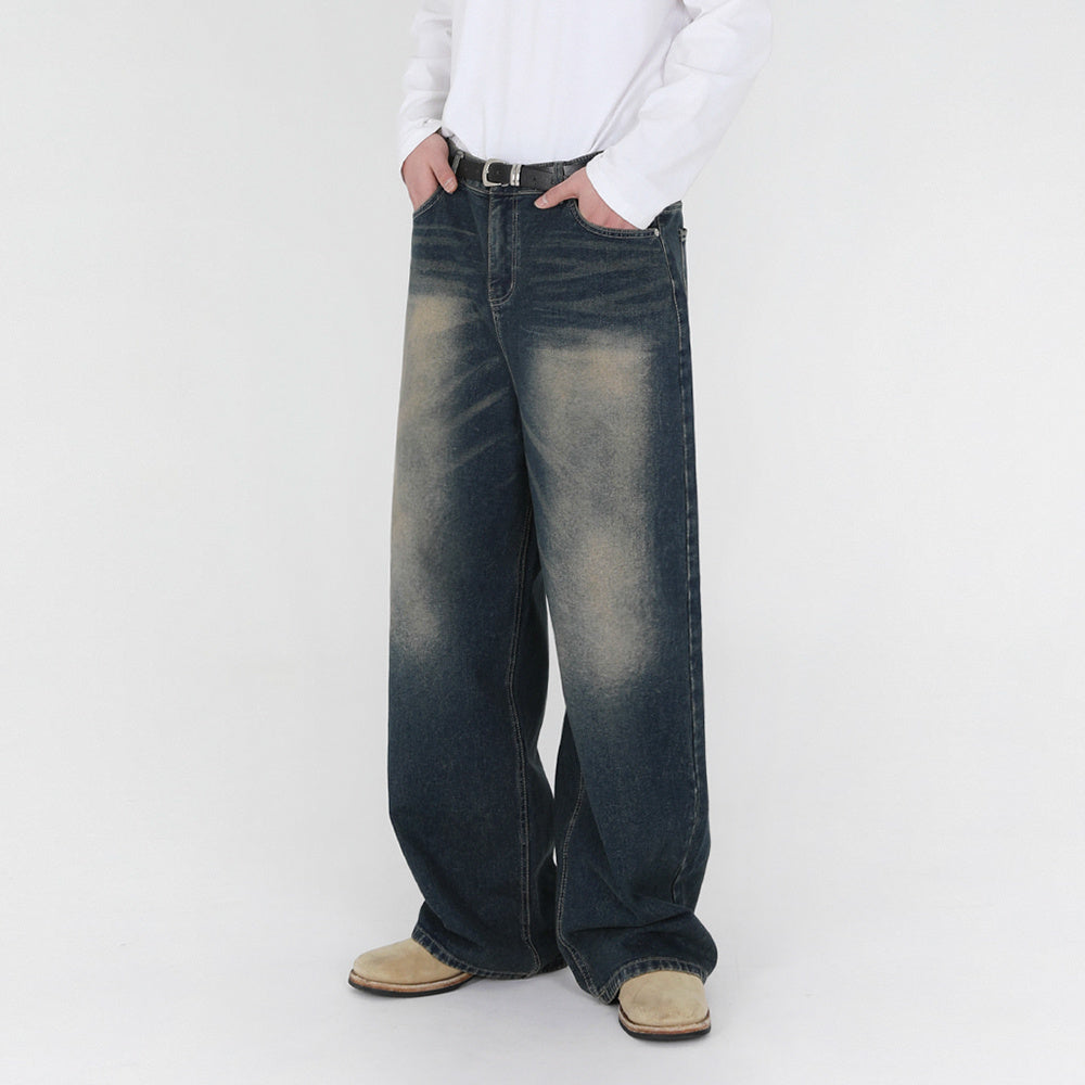 Moda Elite | Jeansy jesienne w stylu retro z efektem sprania