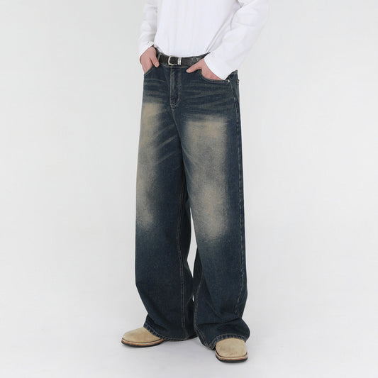 Moda Elite | Jeansy jesienne w stylu retro z efektem sprania