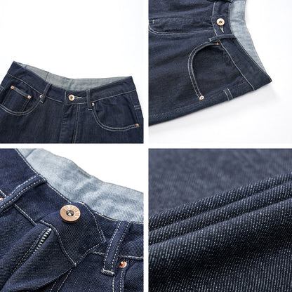 Moda Elite | Luźne, proste, skrócone jeansy