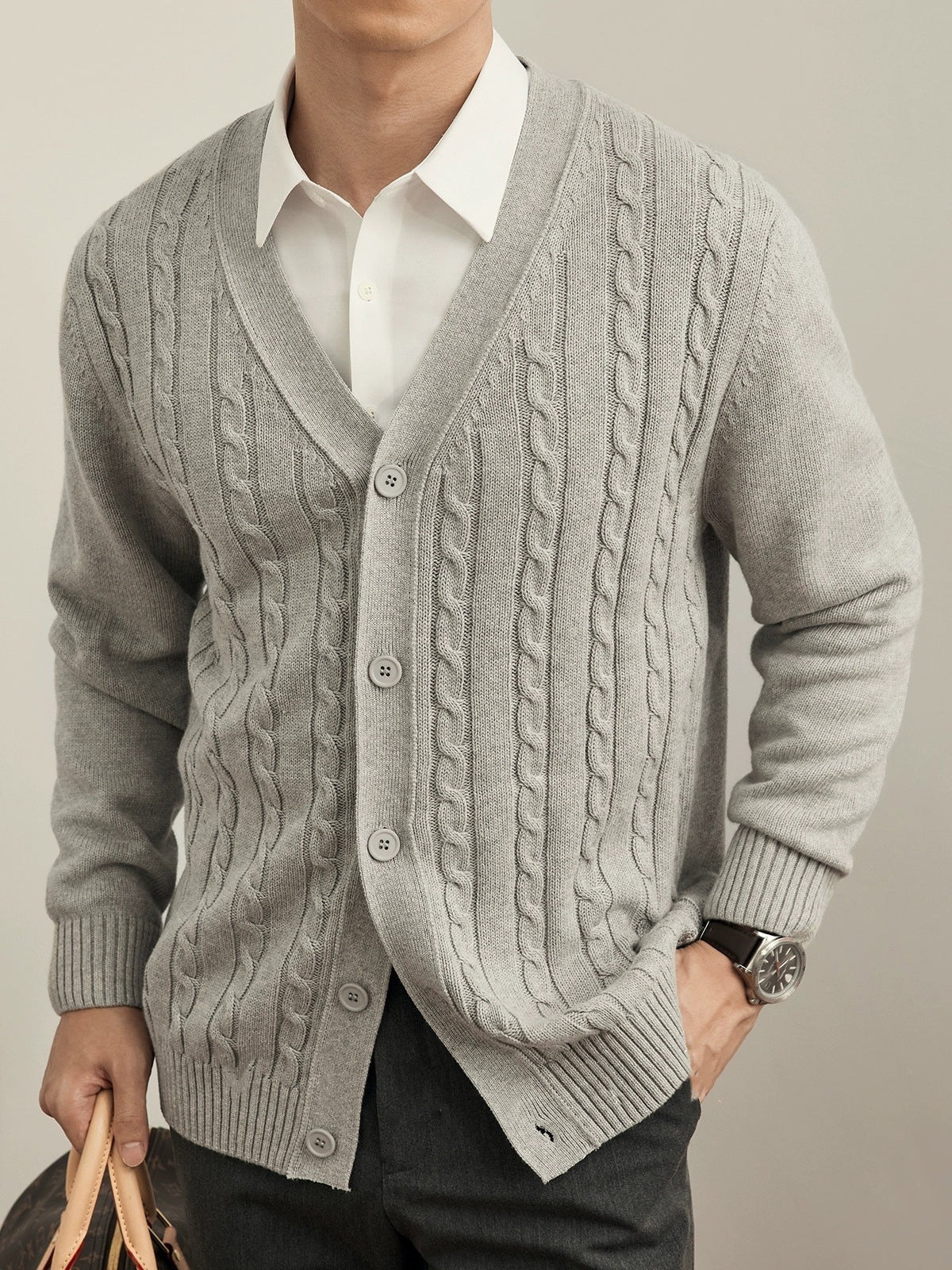 Moda Elite| Sweter kardigan dzianinowy