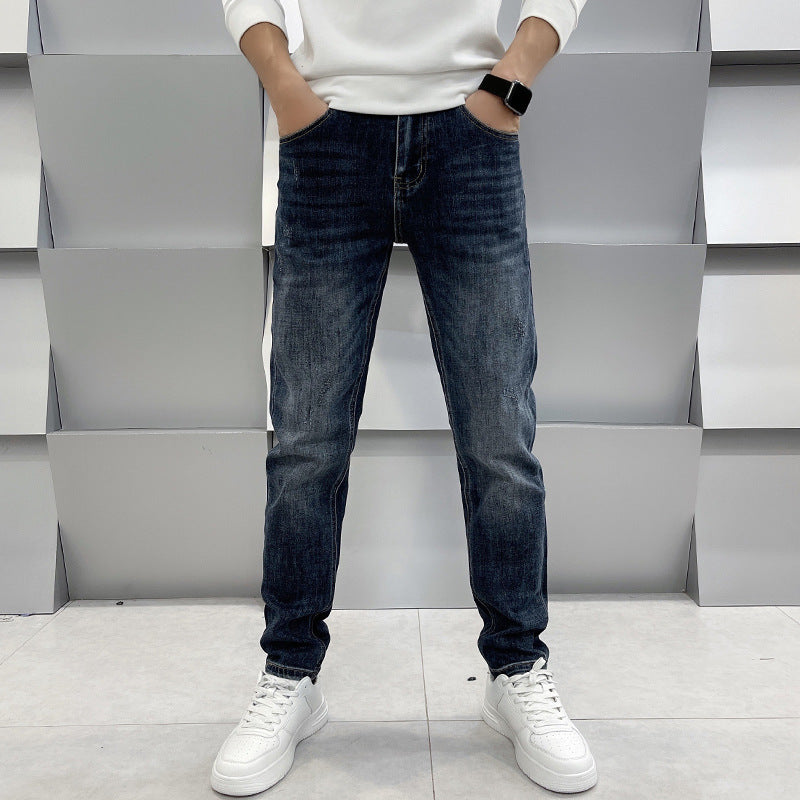 Moda Elite | Dopasowane proste, elastyczne jeansy