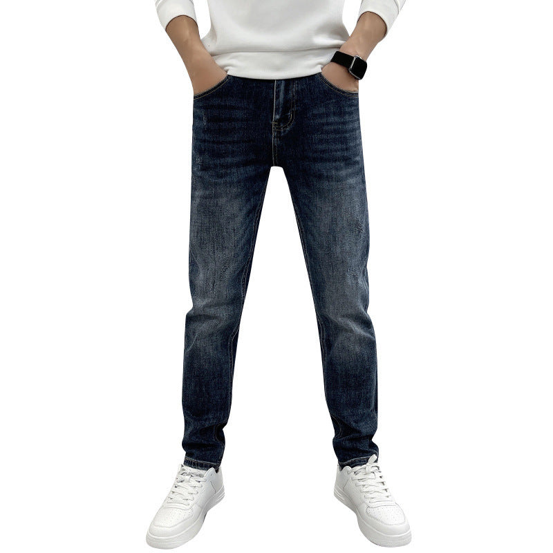 Moda Elite | Dopasowane proste, elastyczne jeansy