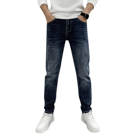 Moda Elite | Dopasowane proste, elastyczne jeansy