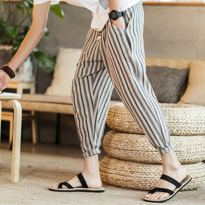 Moda Elite | Spodnie oversize z bawełny i lnu