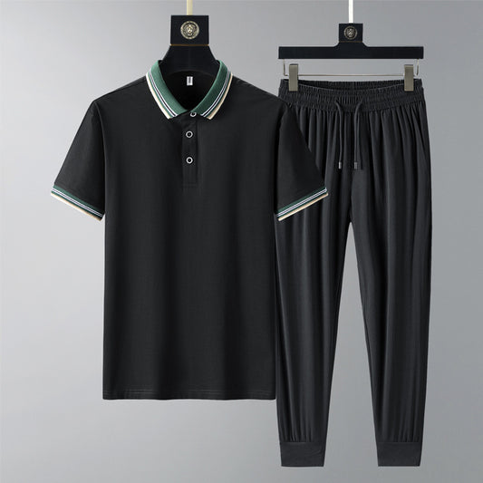 Moda Elite | Szybkoschnący komplet polo i spodnie