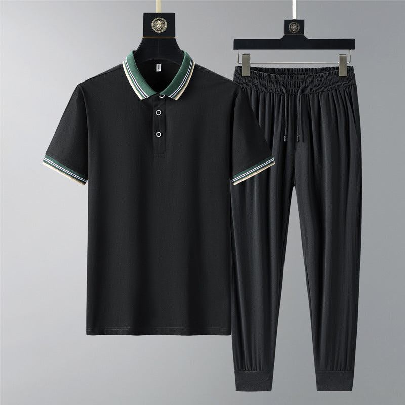Moda Elite | Szybkoschnący komplet polo i spodnie