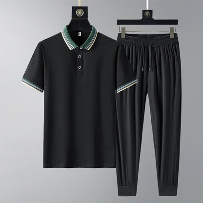 Moda Elite | Szybkoschnący komplet polo i spodnie
