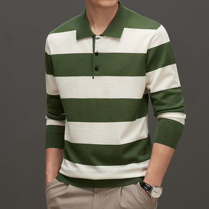 Moda Elite | Sweter z cienkiej dzianiny żakardowej