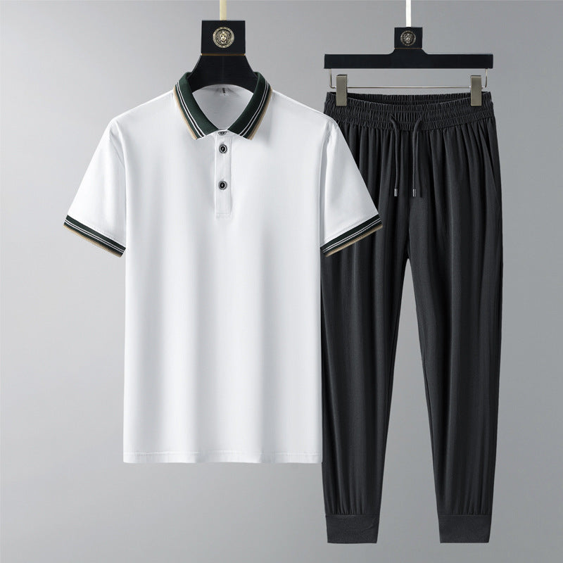 Moda Elite | Szybkoschnący komplet polo i spodnie