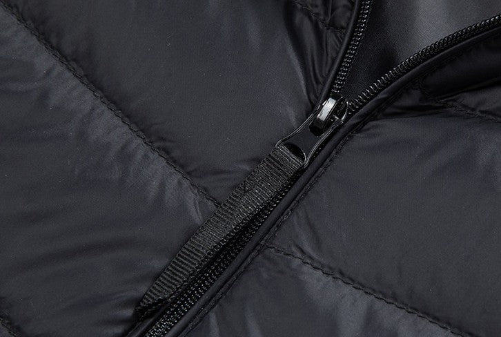 Moda Elite | Lekka kurtka puchowa z kapturem, dopasowana do sylwetki