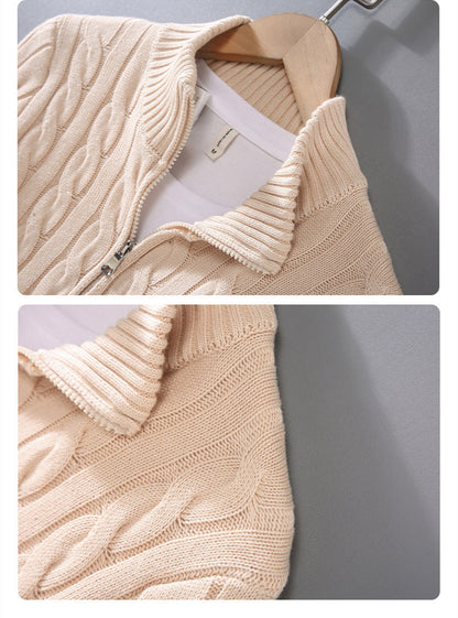 UrbanCore zimowy sweter z półzamkiem