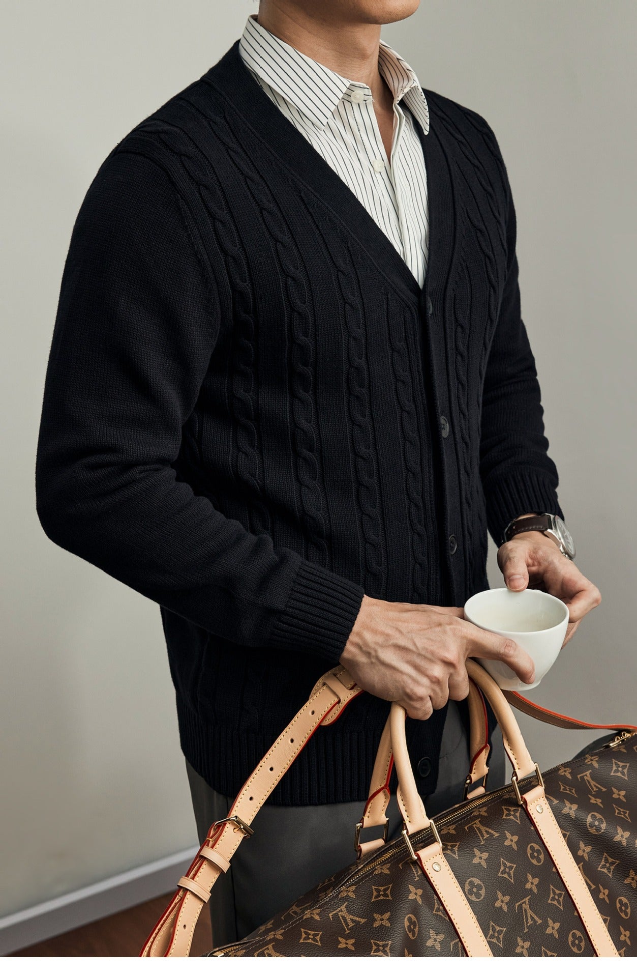 Moda Elite| Sweter kardigan dzianinowy