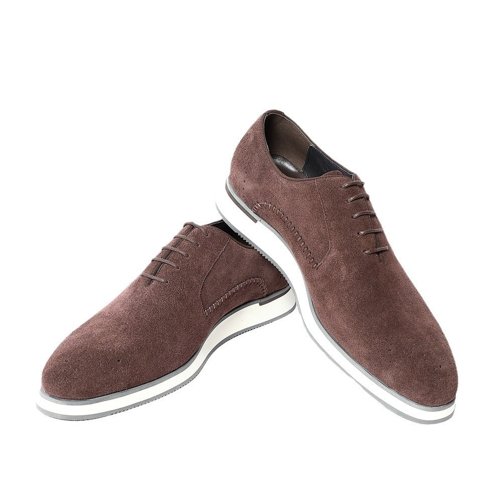 Eleganckie zamszowe buty typu Oxford