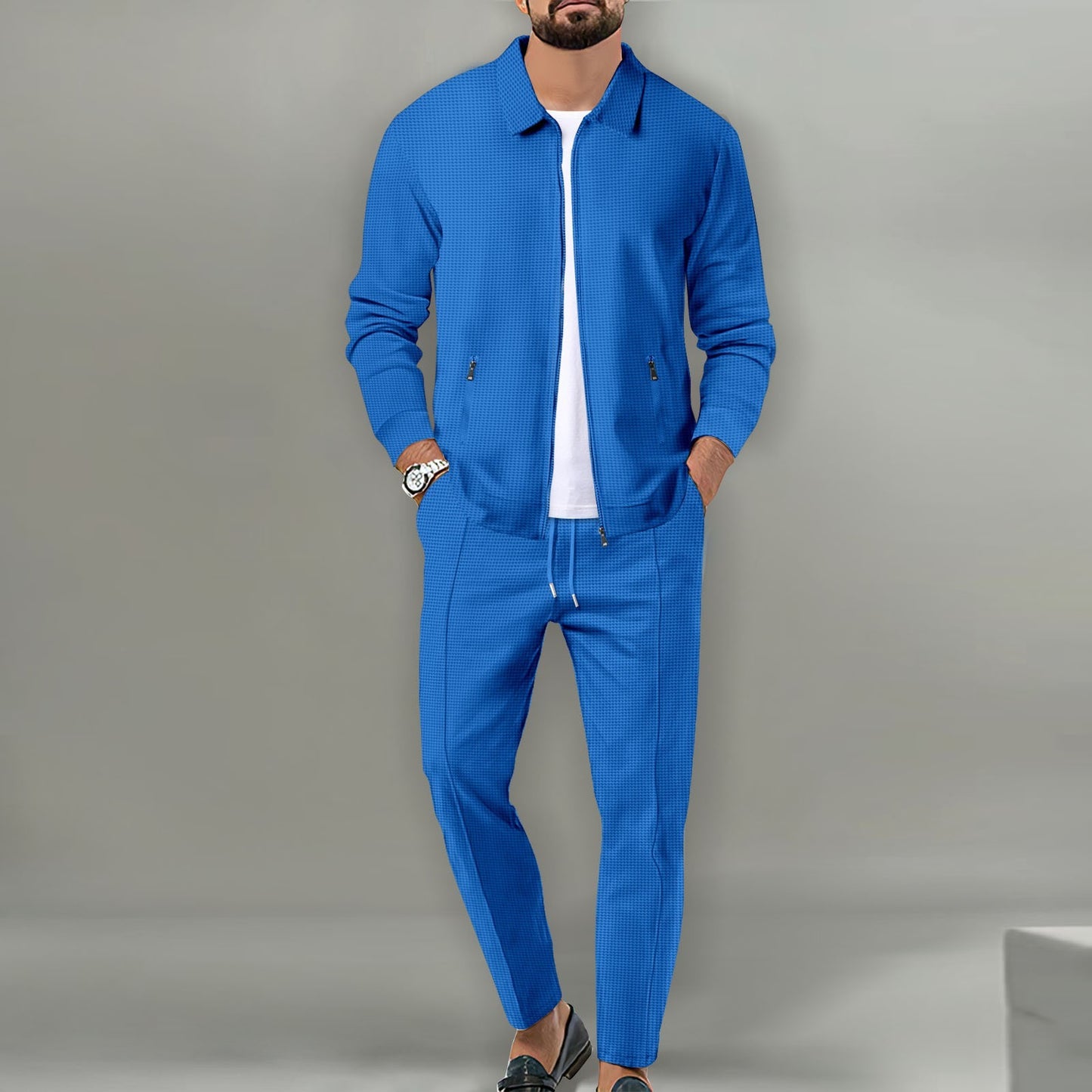 Kardigan z zamkiem błyskawicznym w kroju slim-fit
