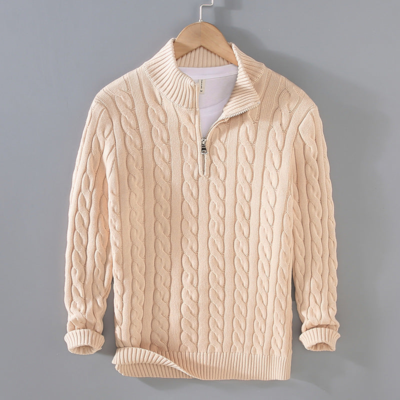 UrbanCore zimowy sweter z półzamkiem