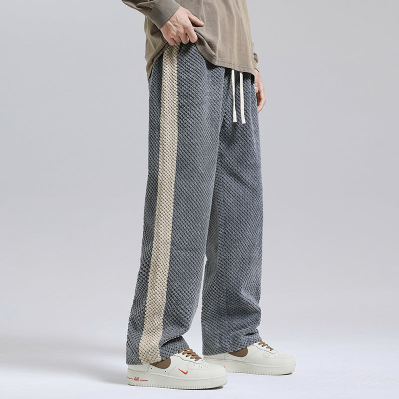 Spodnie streetwear z kontrastowymi kolorami
