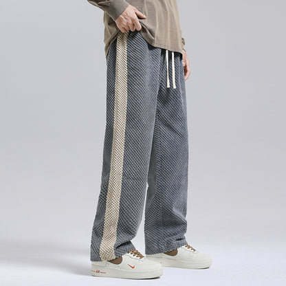 Spodnie streetwear z kontrastowymi kolorami