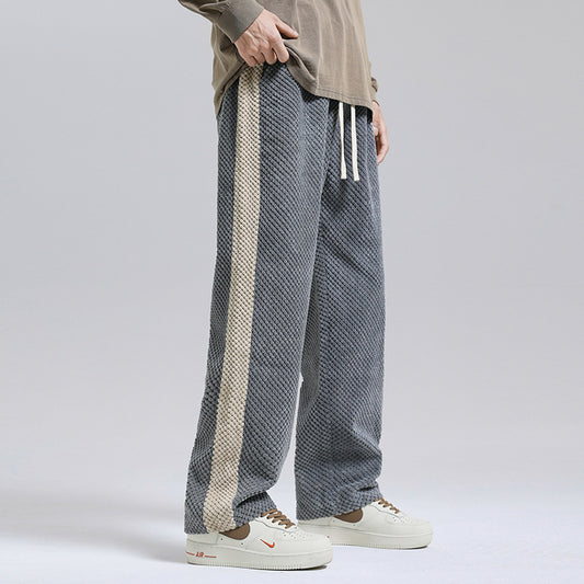 Spodnie streetwear z kontrastowymi kolorami