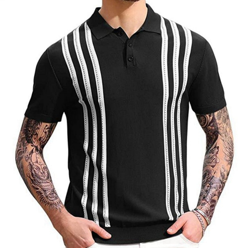 Moda Elite | Pasiasta koszulka polo na co dzień