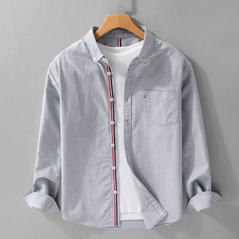 Moda Elite | Koszula Oxford z długim rękawem