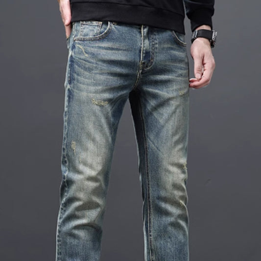 Spodnie slim fit z elastycznym streczem