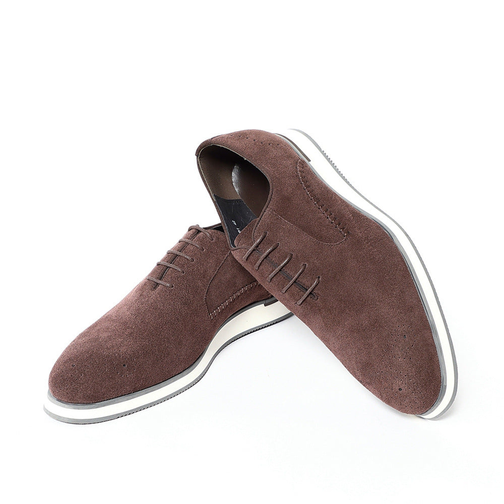Eleganckie zamszowe buty typu Oxford