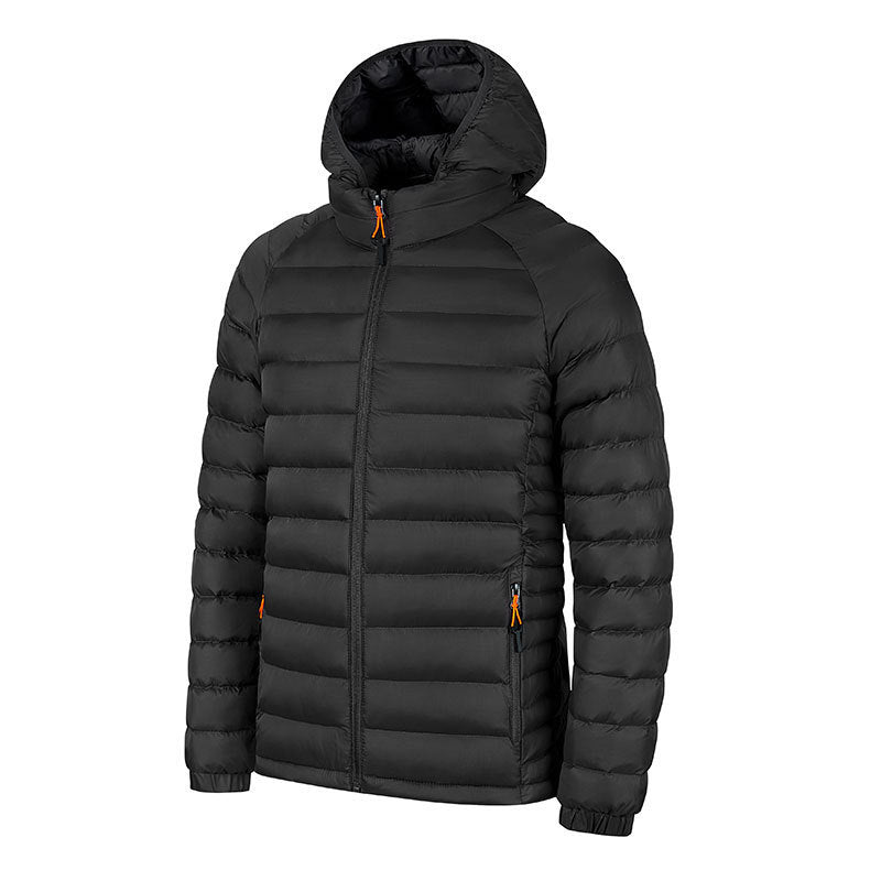 Moda Elite | Kurtka pikowana z kapturem w paski