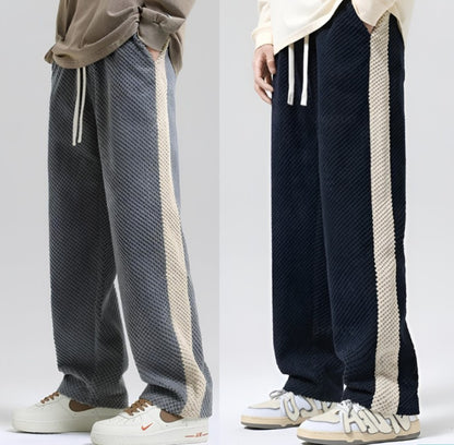 Spodnie streetwear z kontrastowymi kolorami