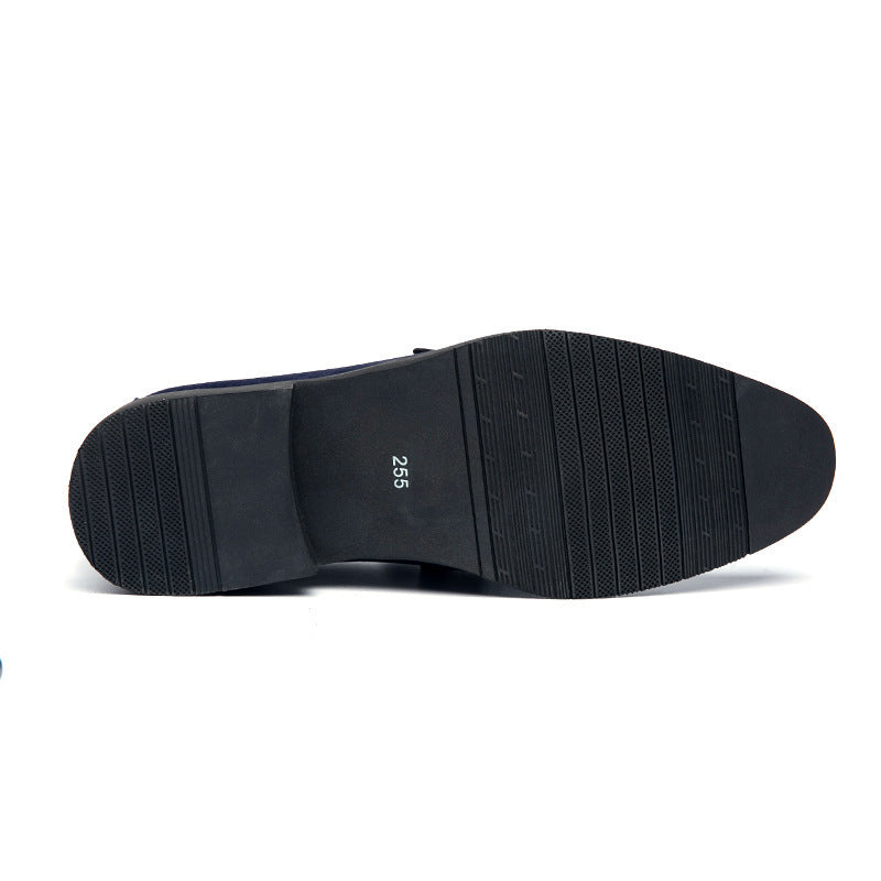 Skórzane buty codzienne z perforowanym wzorem