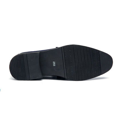 Skórzane buty codzienne z perforowanym wzorem