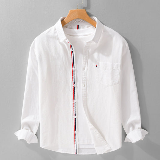 Moda Elite | Koszula Oxford z długim rękawem
